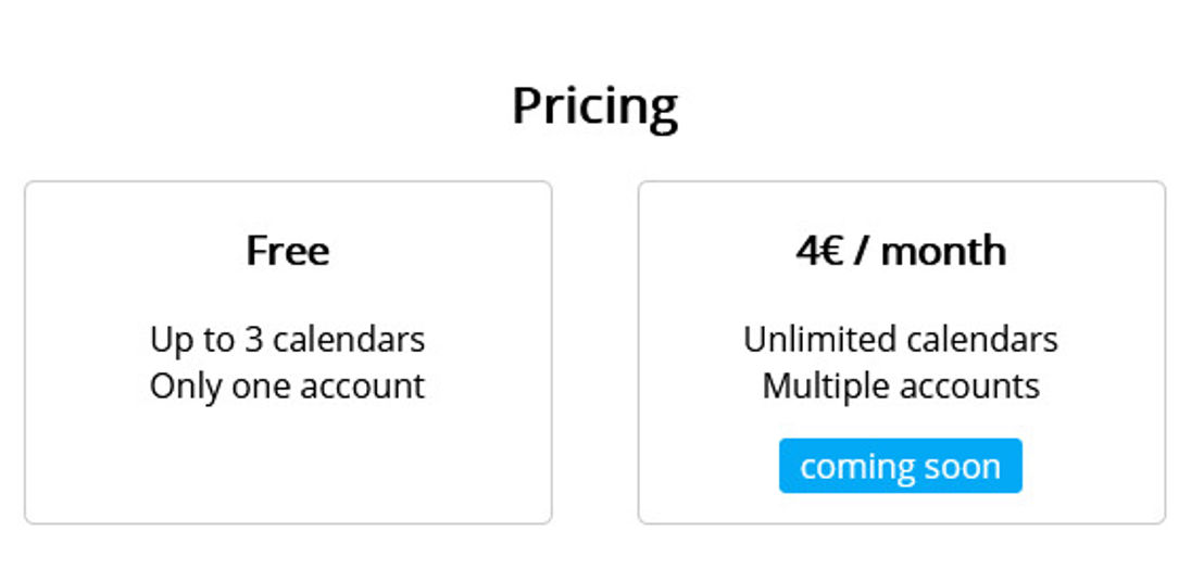 WeekToDo pricing