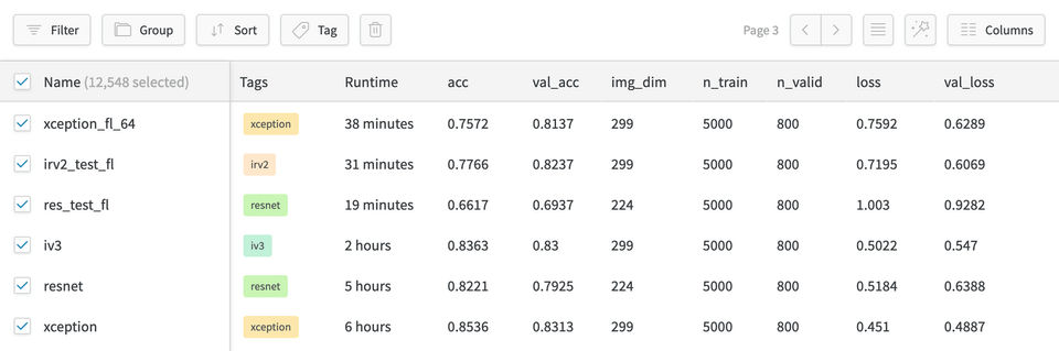Weights & Biases screenshot 4