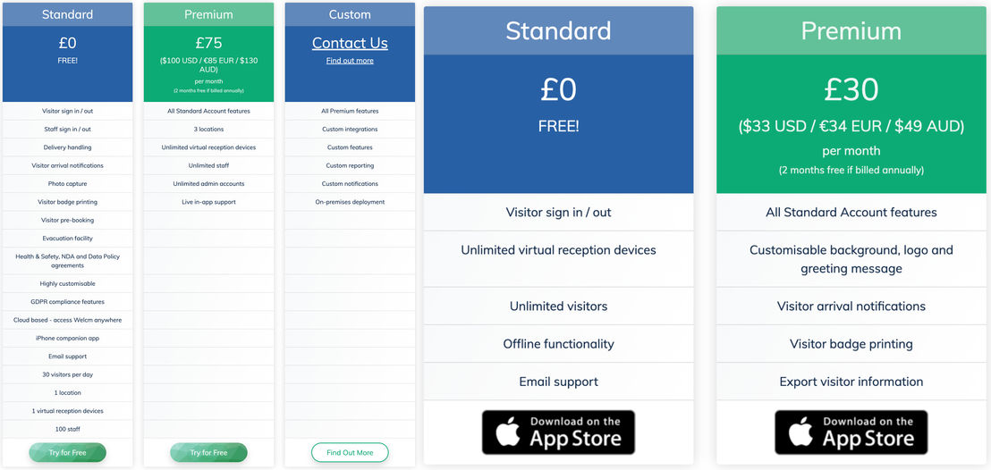 Welcm pricing 1