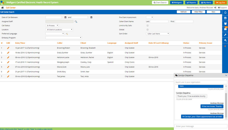 Welligent screenshot 1