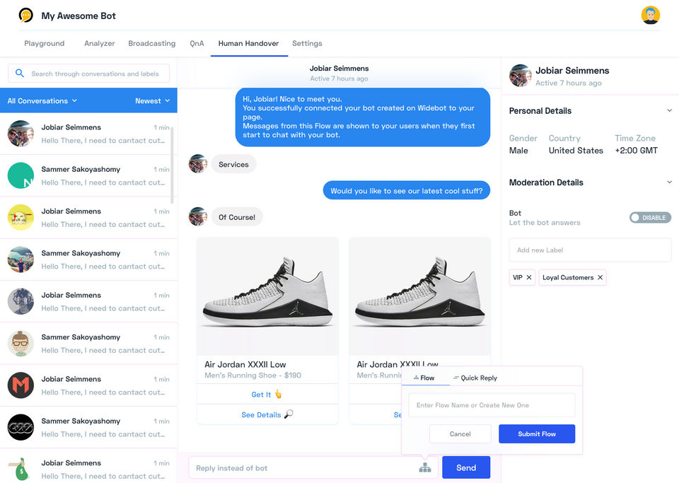 WideBot screenshot 1