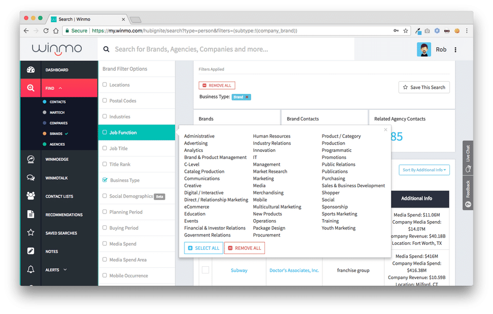 Winmo screenshot