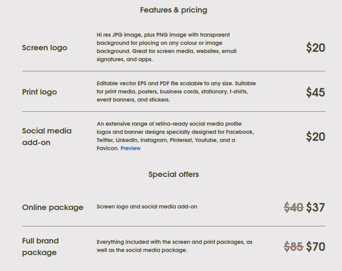 Withoomph pricing 1