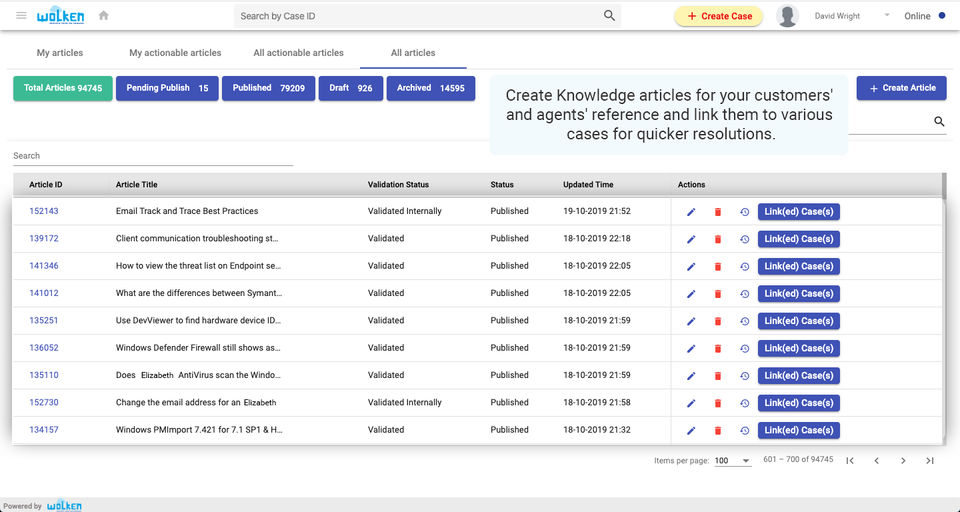 Wolken ServiceDesk screenshot 1