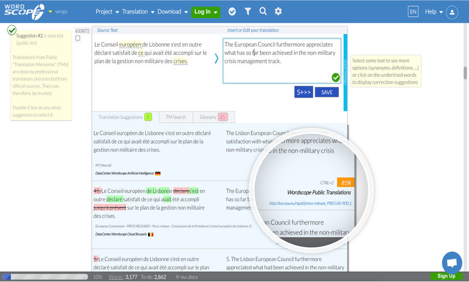 Wordscope screenshot 3