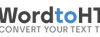 Word to HTML logo