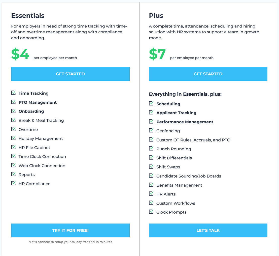 WorkforceHUB pricing 1