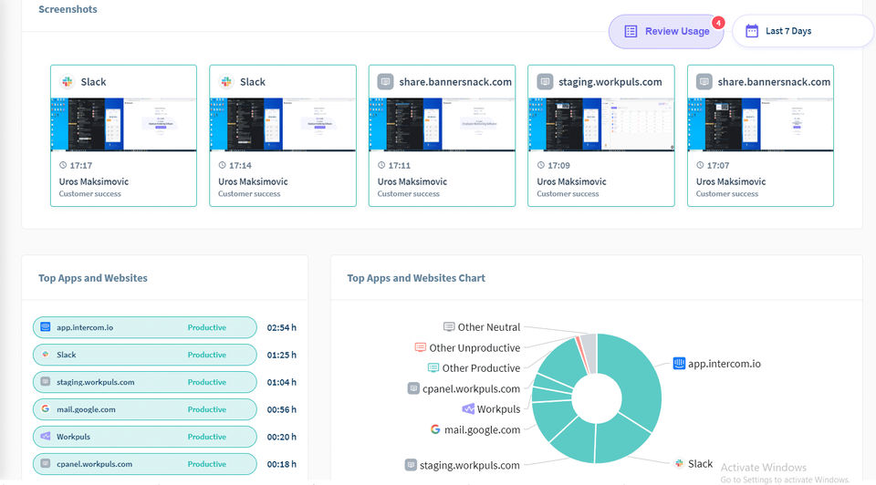 Workpuls screenshot 3