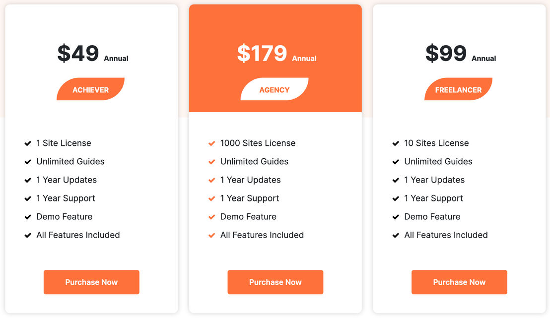 WP Guidant pricing 1