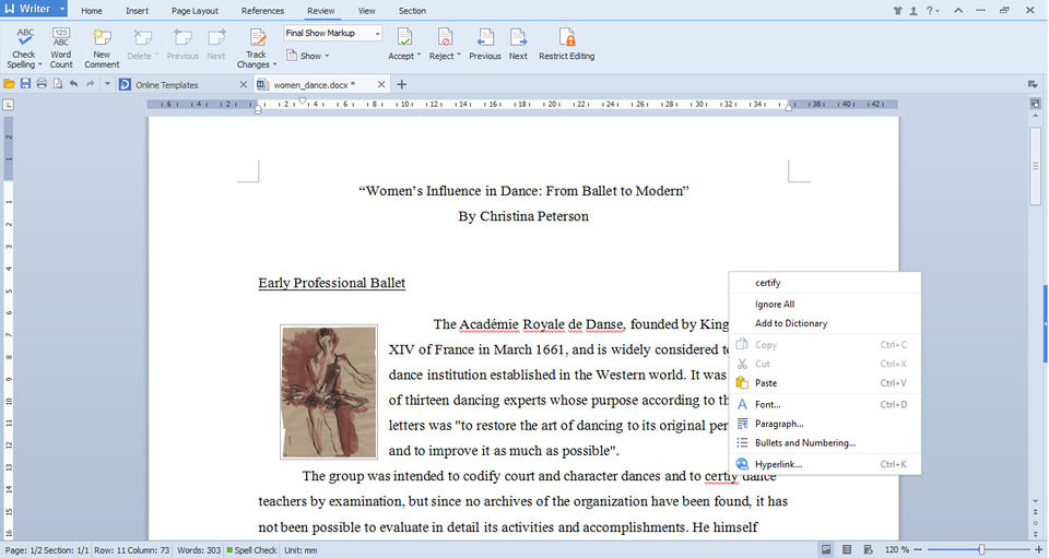 WPS Office screenshot 1