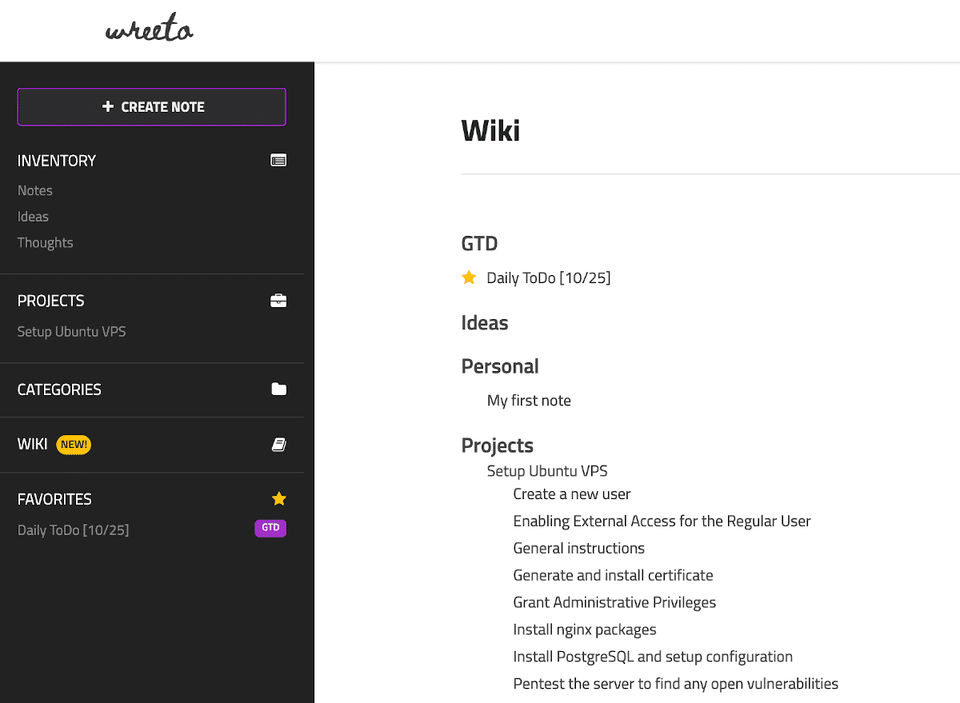 Wreeto screenshot 2