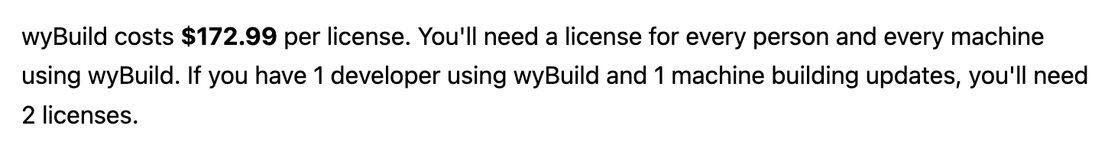 wyBuild pricing 1
