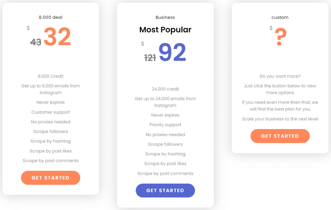 xEmailExtractor pricing 1