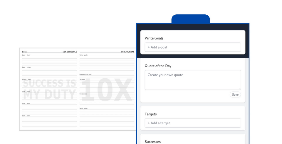 10X Planner App screenshot 2