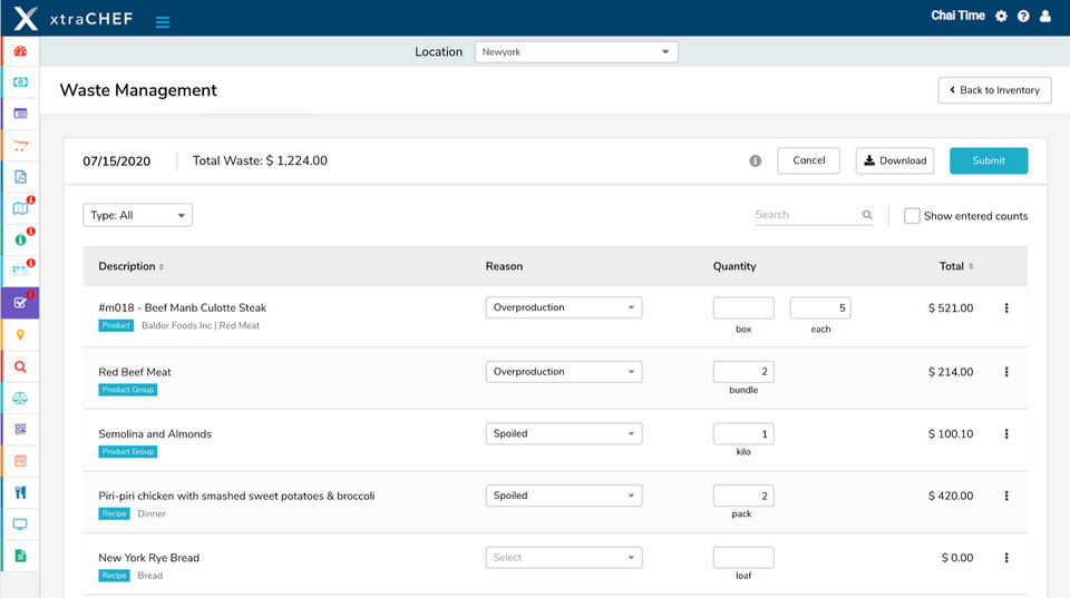 xtraCHEF screenshot 1