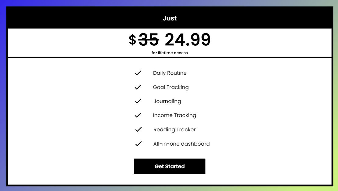 Yearly pricing 1