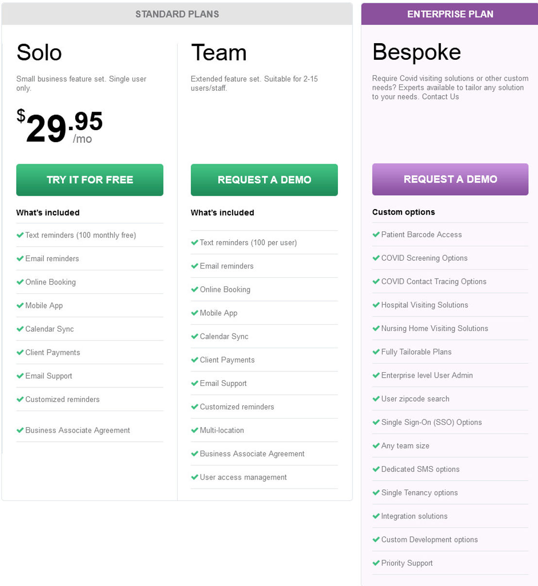 YellowSchedule pricing 1