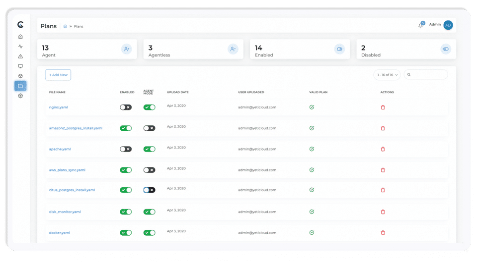 YetiCloud screenshot