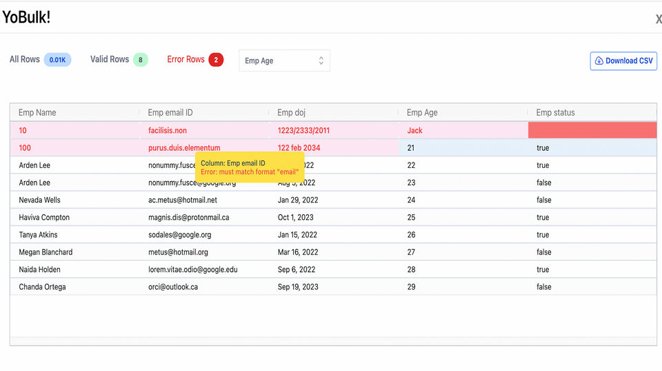 Yobulk screenshot 1