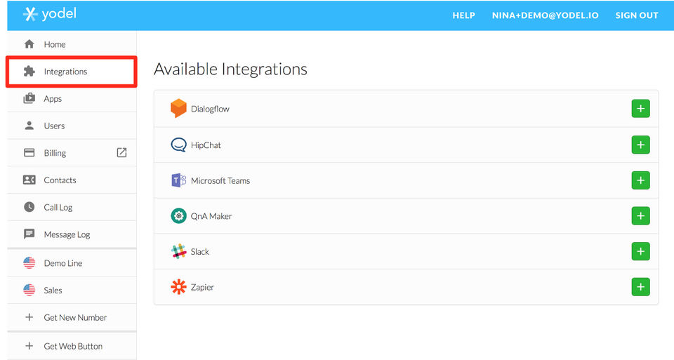 Yodel screenshot 1