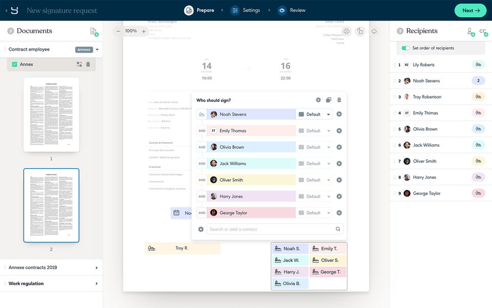 Yousign screenshot 2