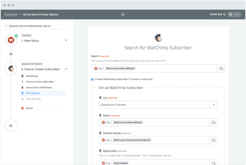 Zapier screenshot 3