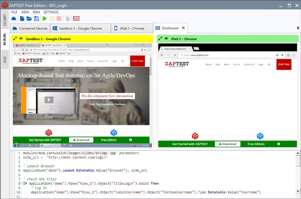 ZAPTEST screenshot 2