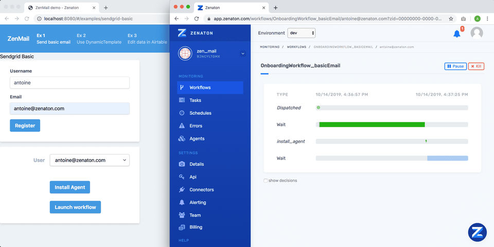 Zenaton screenshot 1