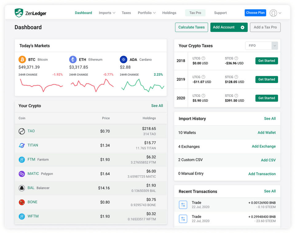 ZenLedger screenshot 2