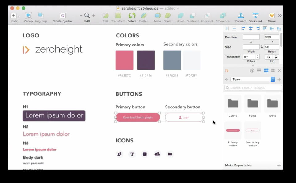 zeroheight screenshot 2