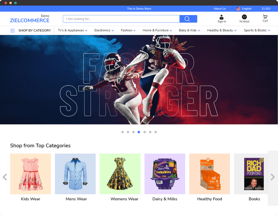 Zielcommerce screenshot