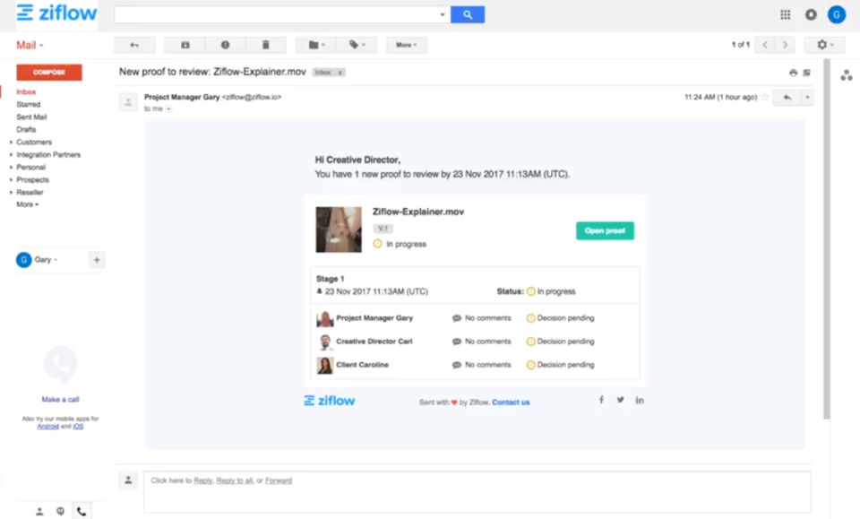 Ziflow screenshot 1
