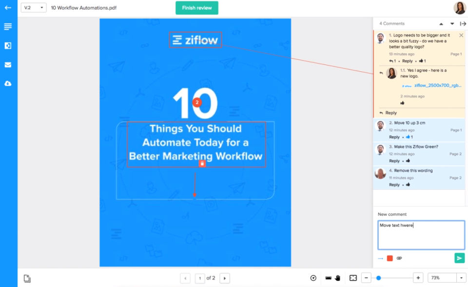Ziflow screenshot 3