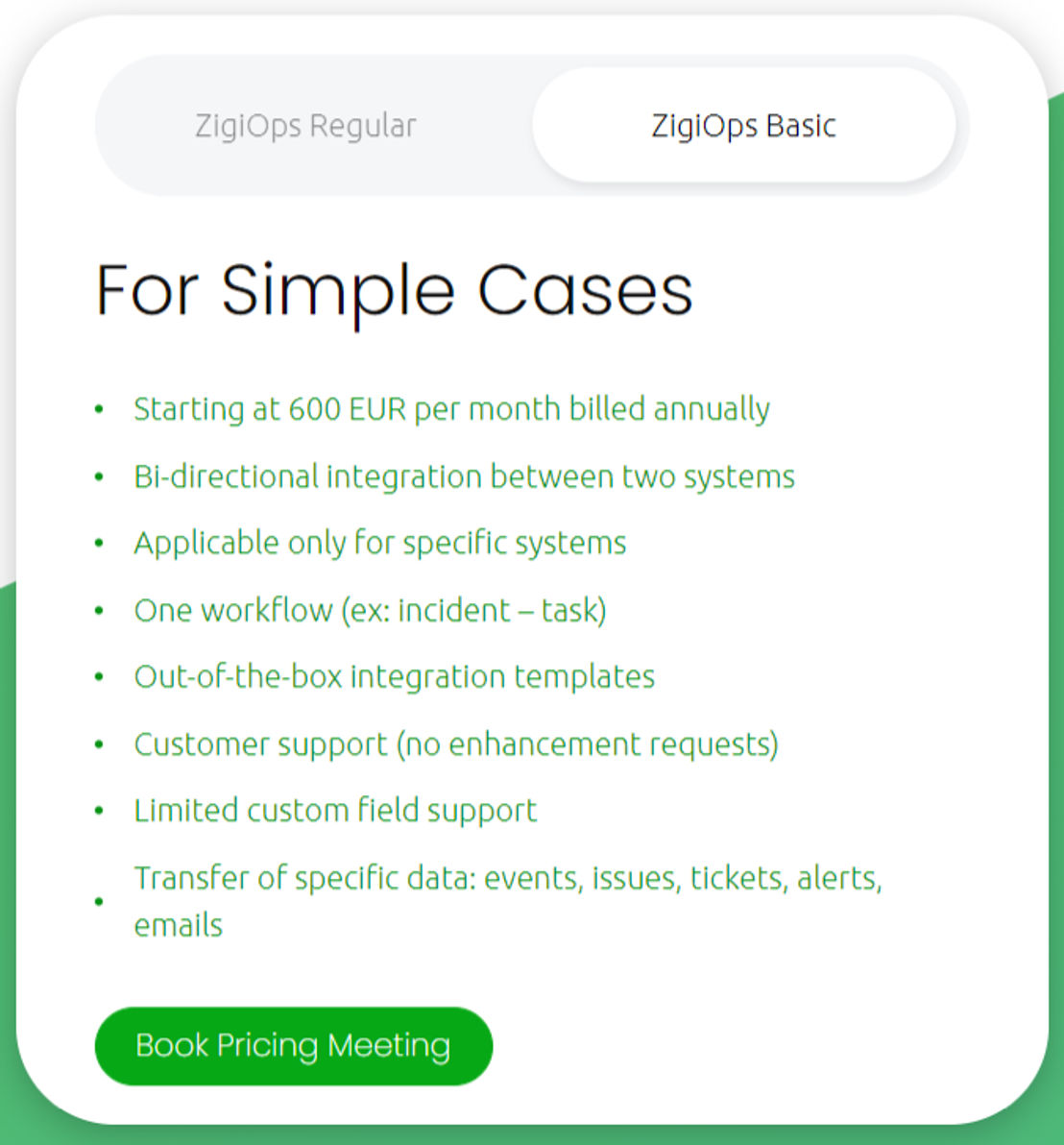 ZigiOps pricing 1