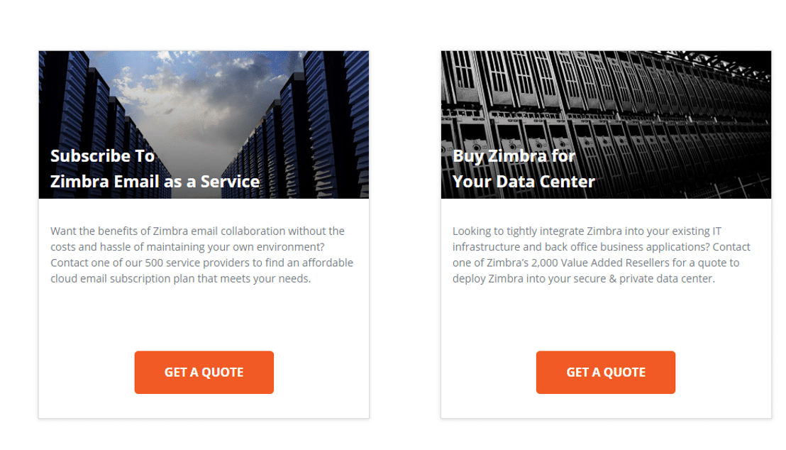 Zimbra Collaboration pricing 1