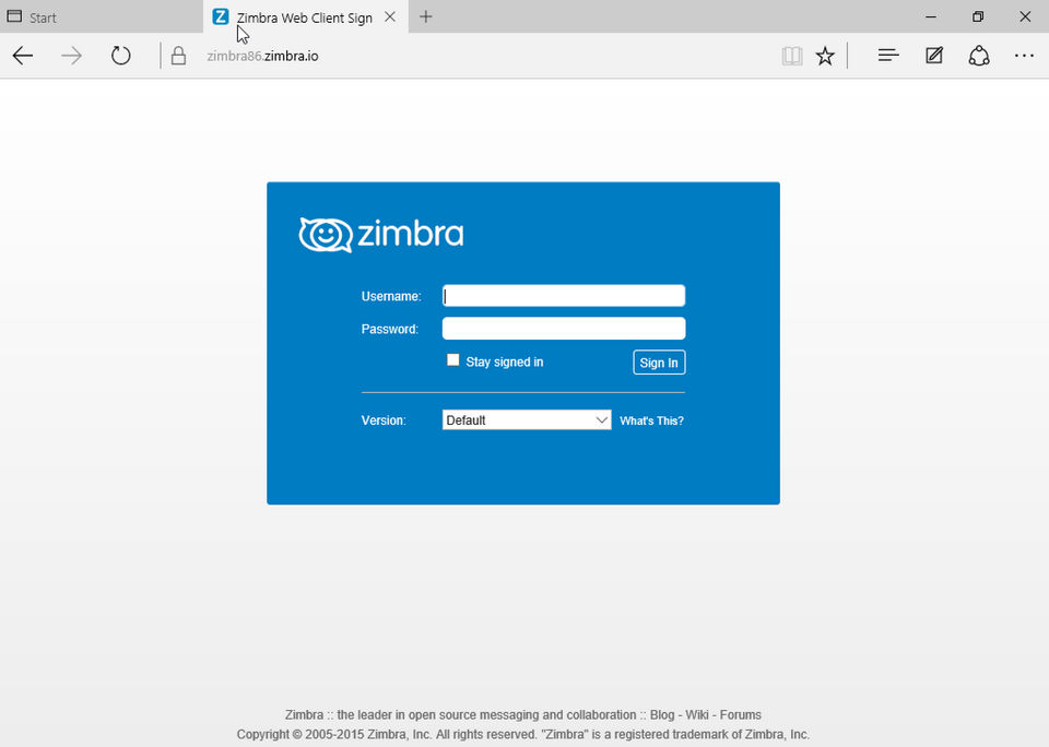 Zimbra Collaboration screenshot 2