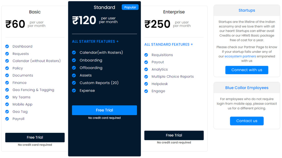 Zimyo HRMS pricing 1