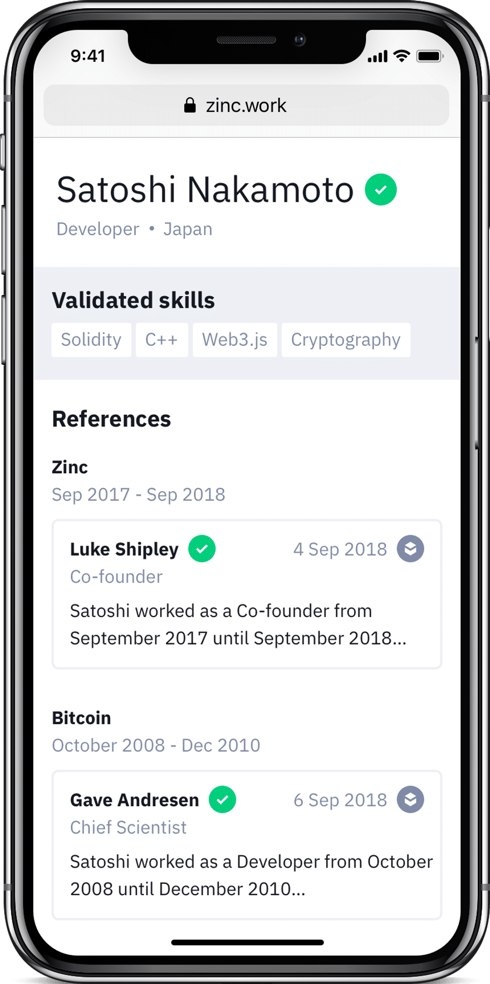 Zinc screenshot 1