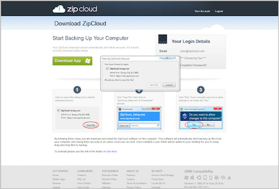 ZipCloud screenshot 1