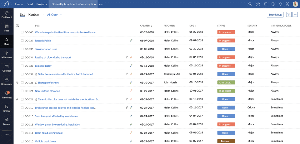 Zoho BugTracker screenshot 2