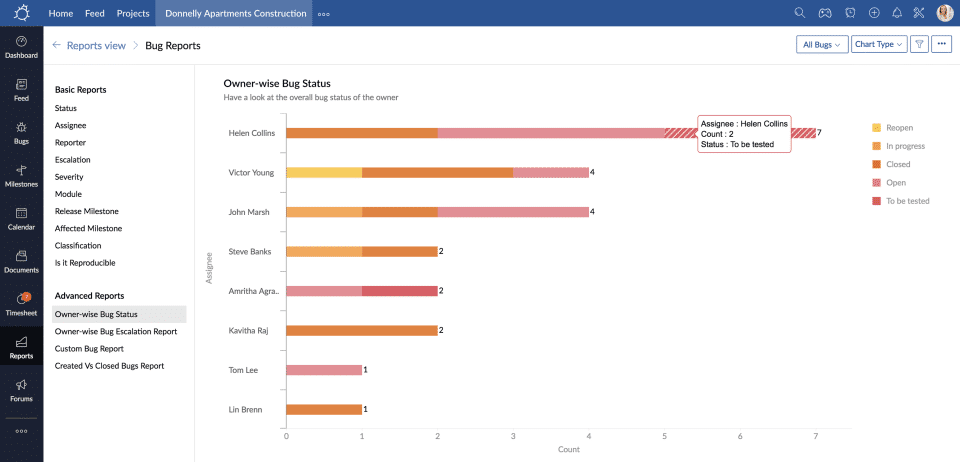 Zoho BugTracker screenshot 1