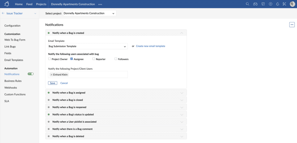 Zoho BugTracker screenshot 3