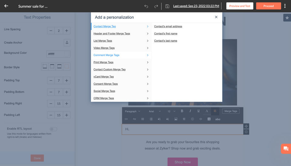 Zoho Campaigns screenshot 3