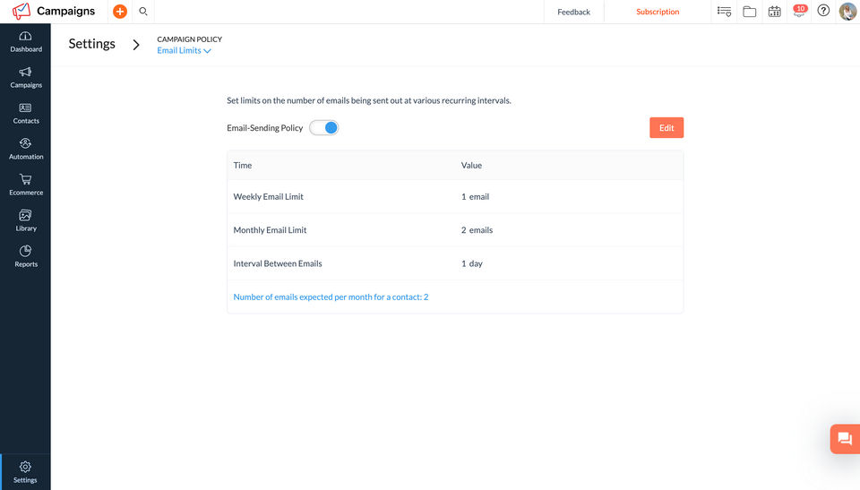 Zoho Campaigns screenshot 2