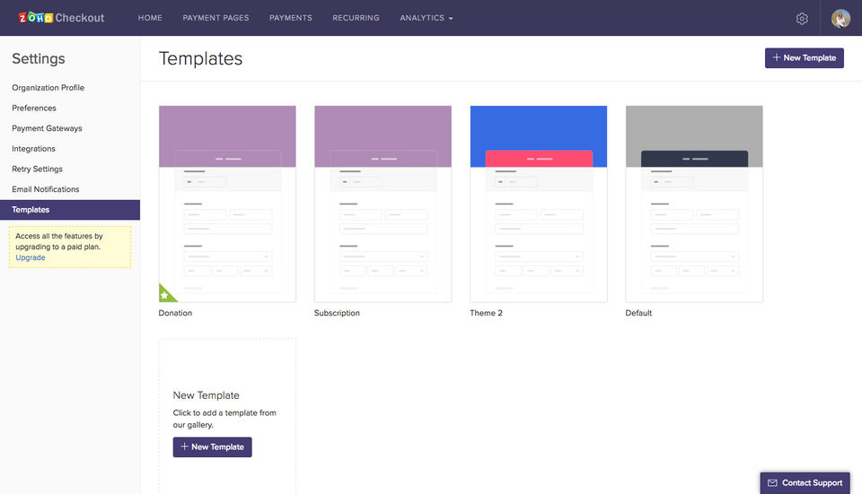 Zoho Checkout screenshot