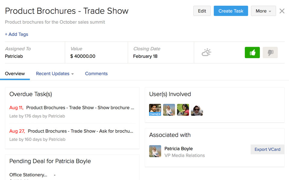 Zoho ContactManager screenshot 3