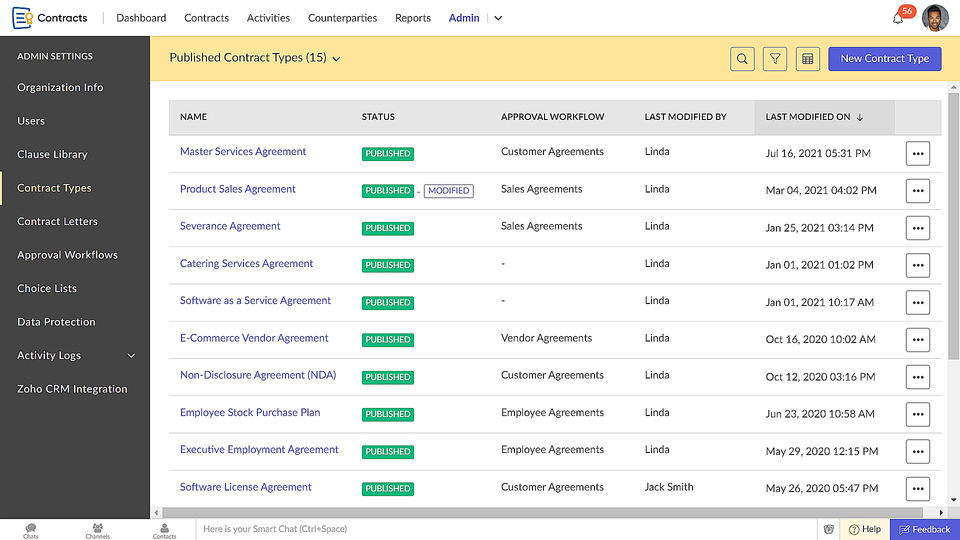 Zoho Contracts screenshot 3