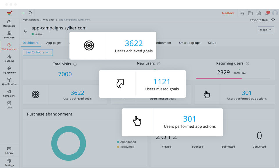 Zoho MarketingHub screenshot