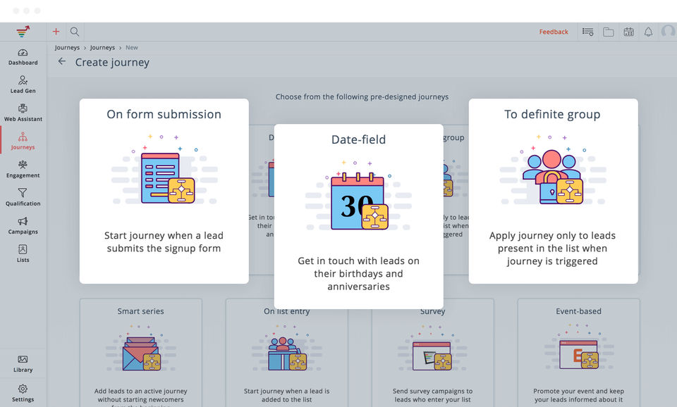 Zoho MarketingHub screenshot