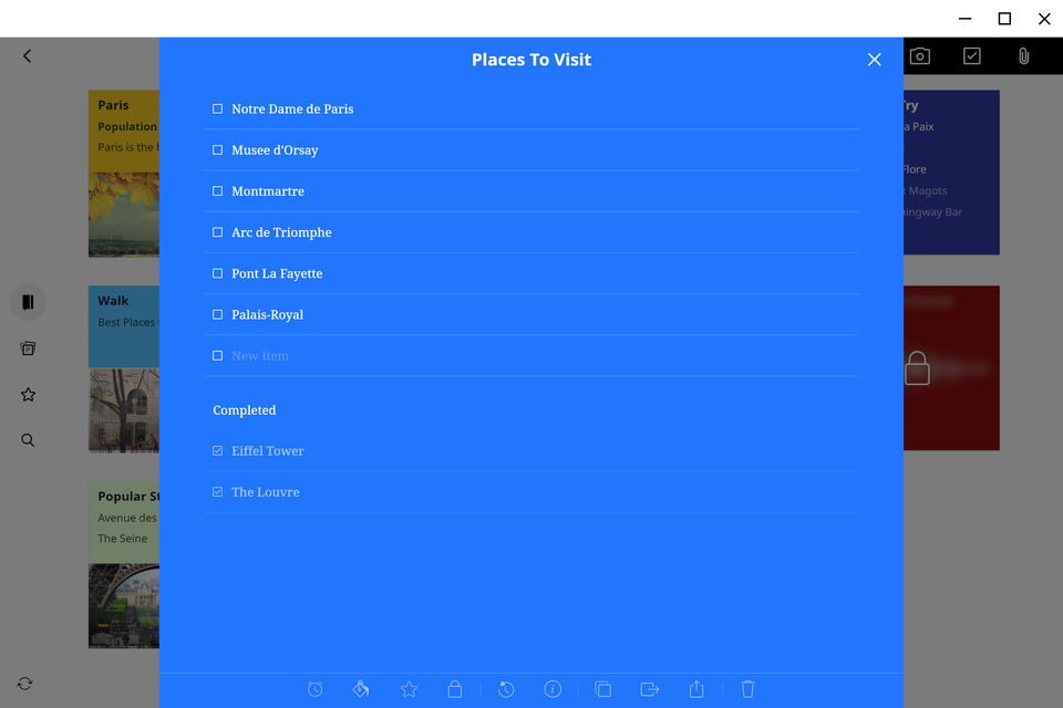 Zoho Notebook screenshot